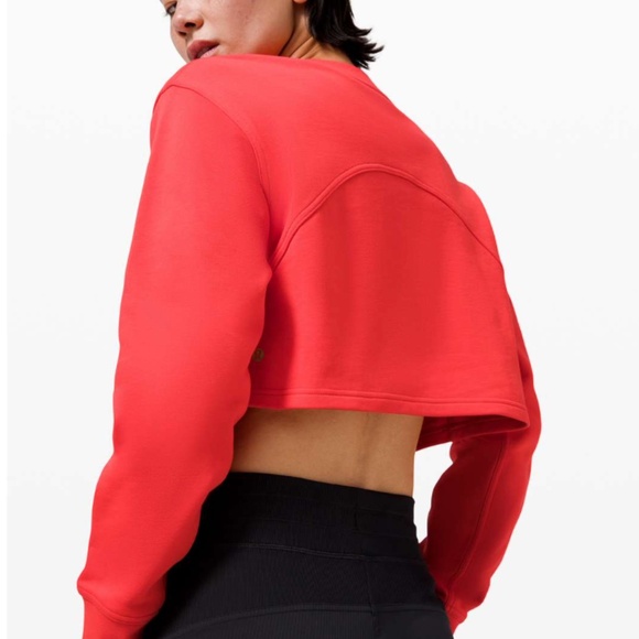 *RARE* NWT Lululemon All Yours Cropped Crew *Lunar New Year | Love Red, Sz 4 - Picture 2 of 8